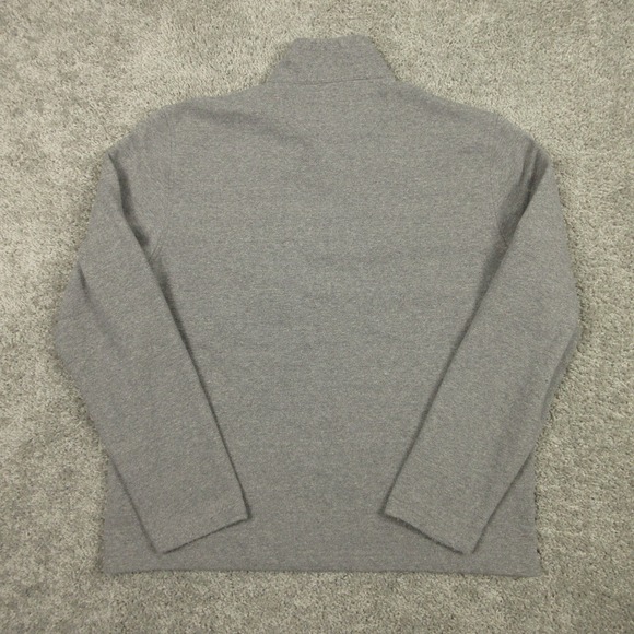 Untuckit Sweater Mens XL Gray Parkson Reg Knit 1/4 Snap Mock Neck Fleece Golf - Picture 5 of 9